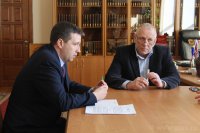 Встреча ректора ГАГУ с А.В. Гостюшевым (19.04.2018)