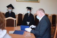 Вручение дипломов магистрантам ЭЮФ (16.04.2020)